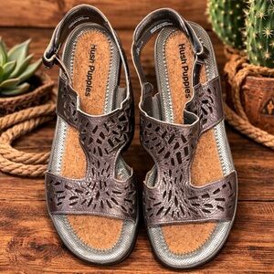 Hush Puppies Women's Sandals - Shimmering Silver
